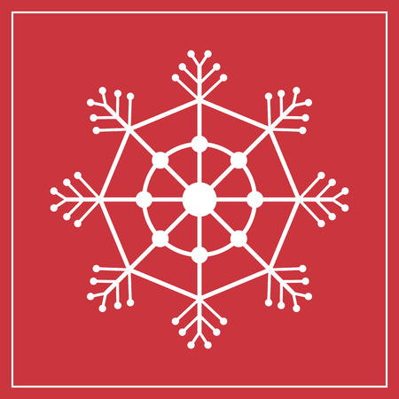 snowflake merry christmas decoration celebration winter theme image vector illustrationのイラスト素材