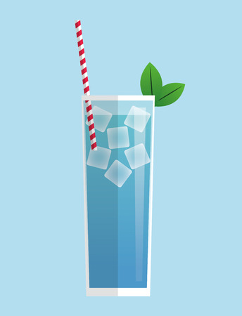 Cocktail icon. Summer party drinks and beverage theme. Colorful design. Vector illustrationのイラスト素材