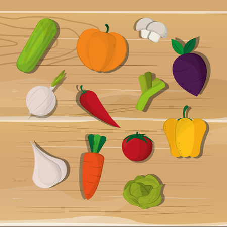 healthy food ingredients icons image  vector illustrationのイラスト素材