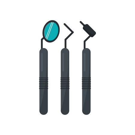 Tooth tools icon. Dental medical and health care theme. Isolated design. Vector illustrationのイラスト素材