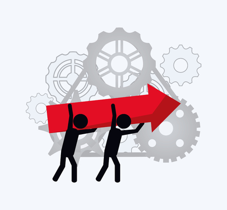 teamwork related icons image vector illustration designのイラスト素材