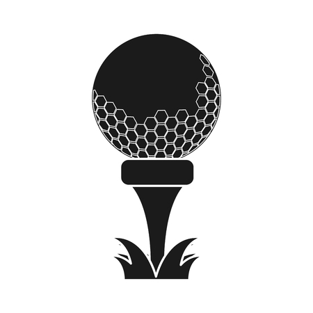 Ball icon. Golf sport competition and hobby theme. Isolated design. Vector illustrationのイラスト素材
