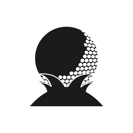 Ball icon. Golf sport competition and hobby theme. Isolated design. Vector illustrationのイラスト素材