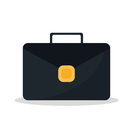 Suitcase icon. Bag office travel and trip theme. Isolated design. Vector illustrationのイラスト素材