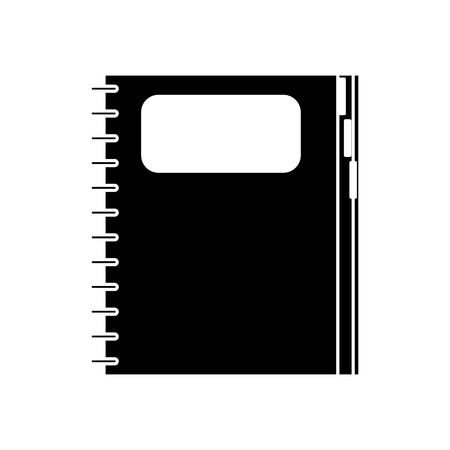Notebook with label icon.Document and information theme. Isolated design. Vector illustrationのイラスト素材