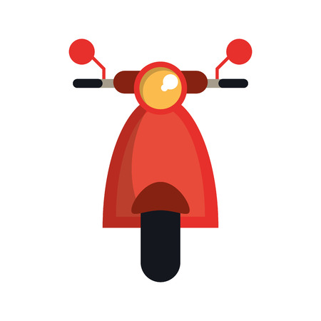 Motorcycle vehicle icon. Transportation travel and ride theme. Isolated design. Vector illustrationのイラスト素材