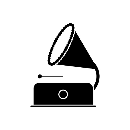 Saxophone instrument icon. Vintage retro and music theme. Isolated design. Vector illustrationのイラスト素材