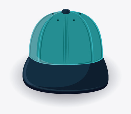 cap icon. Accessory cloth costume and wear theme. Colorful and isolated design. Vector illustrationのイラスト素材