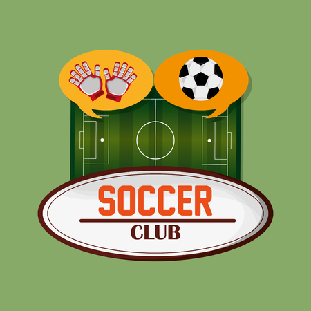 soccer club emblem football related icons image vector illustration designのイラスト素材