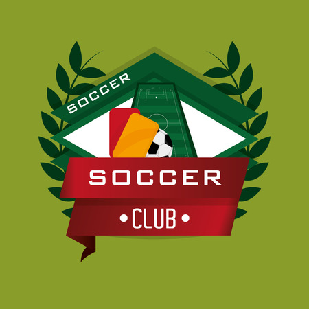 soccer club emblem football related icons image vector illustration designのイラスト素材