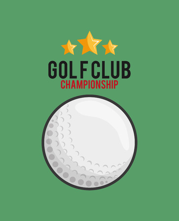 golf club with golfing related icons image vector illustration designのイラスト素材