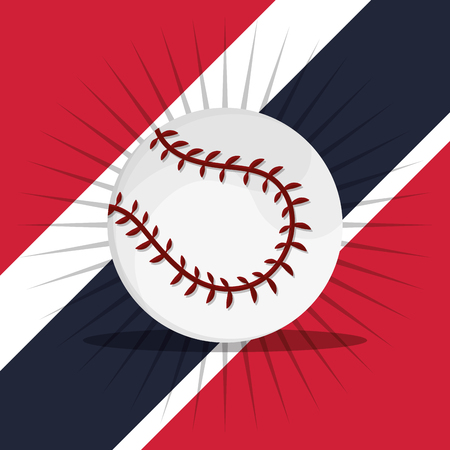 ball with baseball related icons image vector illustration designのイラスト素材