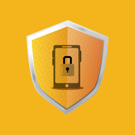 shield virtual security system icons image vector illustration designのイラスト素材