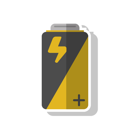 Battery icon. Energy power and technology theme. Isolated design. Vector illustrationのイラスト素材