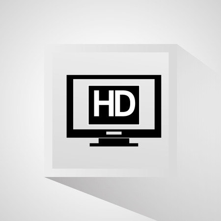 Computer icon. Cinema movie video and film theme. Isolated design. Vector illustrationのイラスト素材