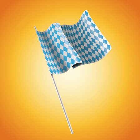Flag icon. Oktoberfest germany festival and celebration theme. Colorful design. Vector illustrationのイラスト素材