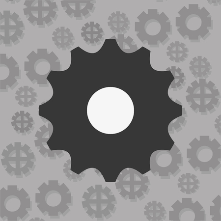 gears and pattern background image vector illustration designのイラスト素材