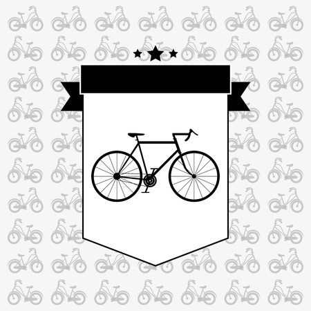 emblem of bike and cycling related icons image vector illustrationのイラスト素材