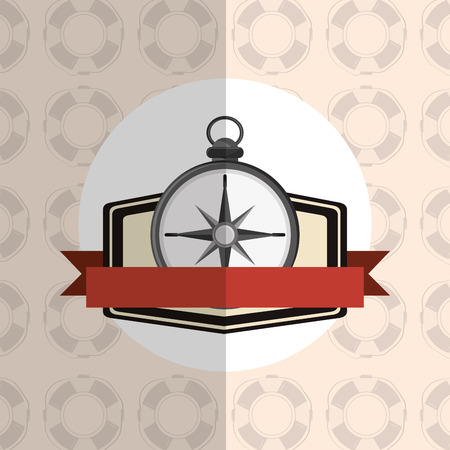 nautical sea life related icons image vector illustration designのイラスト素材