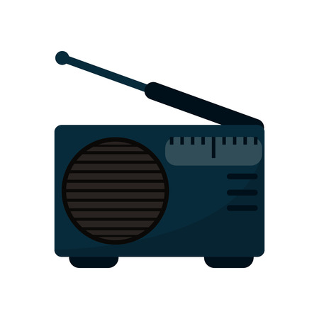 Radio device icon. Music sound musical technology communication and media theme. Isolated design. Vector illustrationのイラスト素材