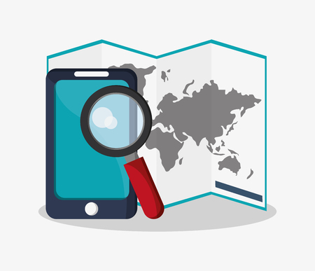 Baggage icon. travel trip vacation and tourism theme. Colorful design. Vector illustrationのイラスト素材