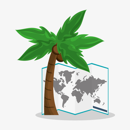 Baggage icon. travel trip vacation and tourism theme. Colorful design. Vector illustrationのイラスト素材