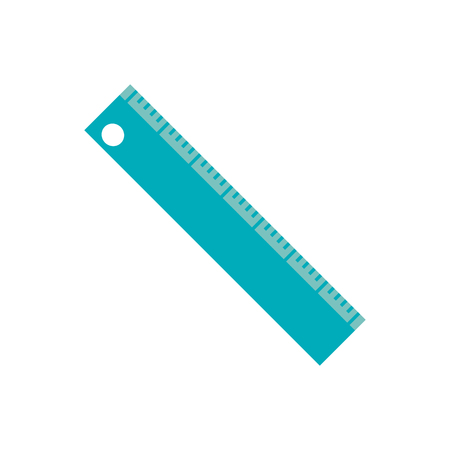Ruler icon. School education supply and object theme. Isolated design. Vector illustrationのイラスト素材