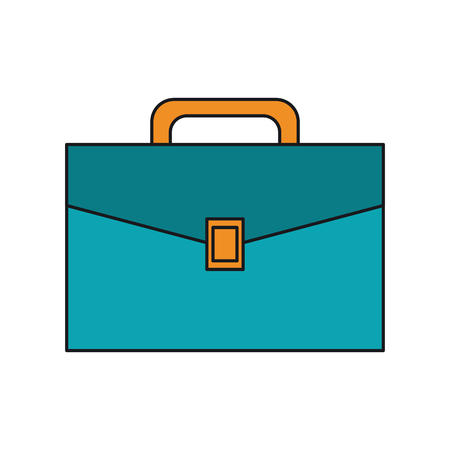 Suitcase icon. Business travel baggage and luggage theme. Isolated design. Vector illustrationのイラスト素材