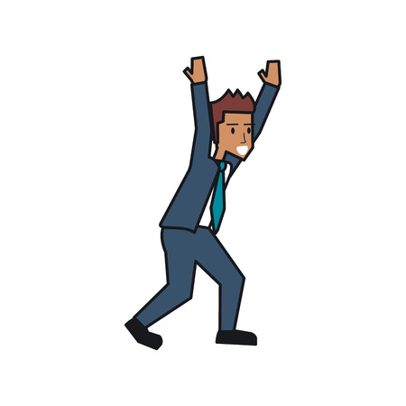 Businessman avatar icon. Businesspeople management and corporate theme. Isolated design. Vector illustrationのイラスト素材