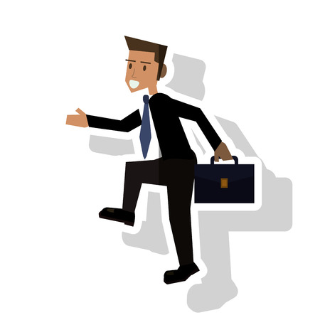 Businessman avatar icon. Businesspeople management and corporate theme. Isolated design. Vector illustrationのイラスト素材