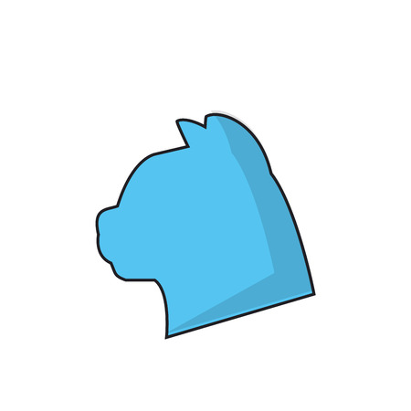 Cat icon. Pet animal domestic and care theme. Isolated design. Vector illustrationのイラスト素材