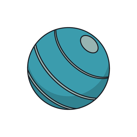 Ball icon. Fitness gym sport and bodybuilding theme. Isolated design. Vector illustrationのイラスト素材