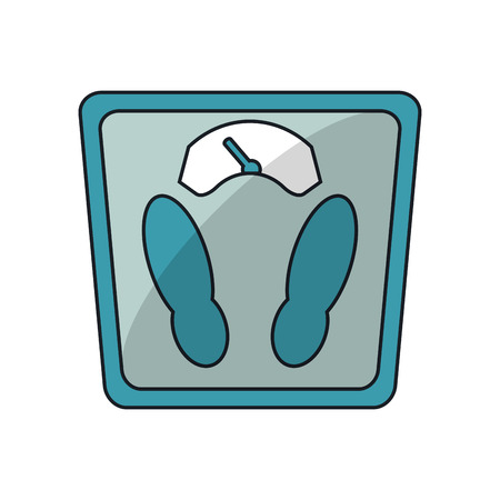 Scale icon. Weight lifestyle and measure theme. Isolated design. Vector illustrationのイラスト素材