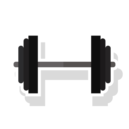Weight icon. Fitness gym sport and bodybuilding theme. Isolated design. Vector illustrationのイラスト素材