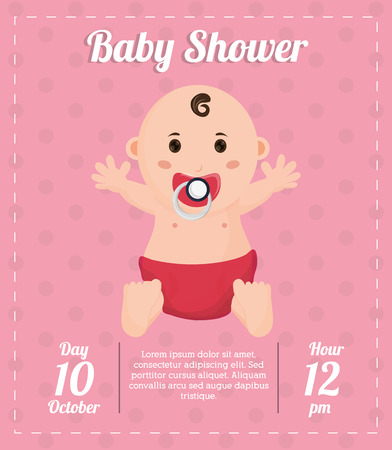 Baby boy icon. Baby shower card and childhood theme. Colorful design. Vector illustrationのイラスト素材