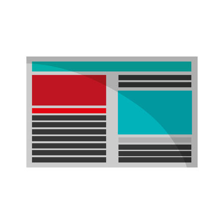 Piece of paper icon. Document data office information theme. Isolated design. Vector illustrationのイラスト素材