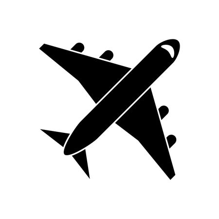 airplane vehicle icon. transportation travel and trip theme. Isolated design. Vector illustrationのイラスト素材