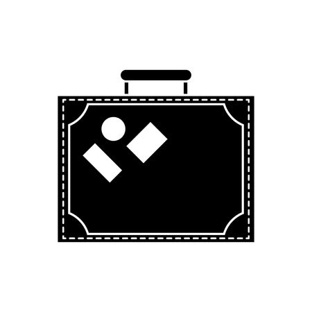 Baggage icon. travel trip vacation and tourism theme. Isolated design. Vector illustrationのイラスト素材