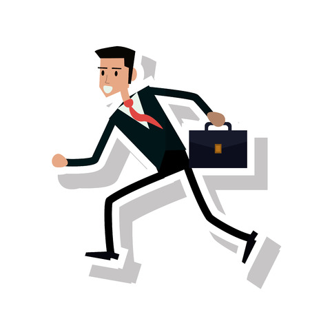Businessman avatar icon. Businesspeople management and corporate theme. Isolated design. Vector illustrationのイラスト素材