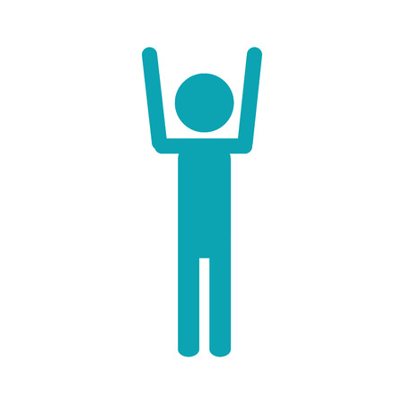 Pictogram. Icon people person and figure theme. Isolated design. Vector illustrationのイラスト素材