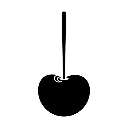 Sweet apple icon. Fair food snack carnival and festival theme. Isolated design. Vector illustrationのイラスト素材