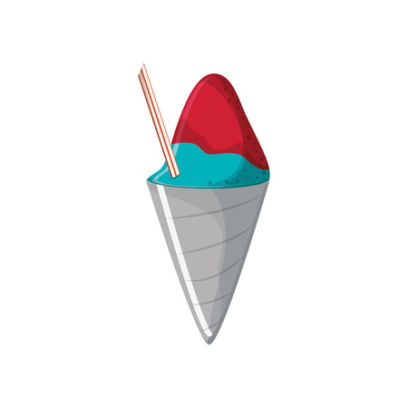Ice cream icon. security system warning and protection theme. Isolated design. Vector illustrationのイラスト素材