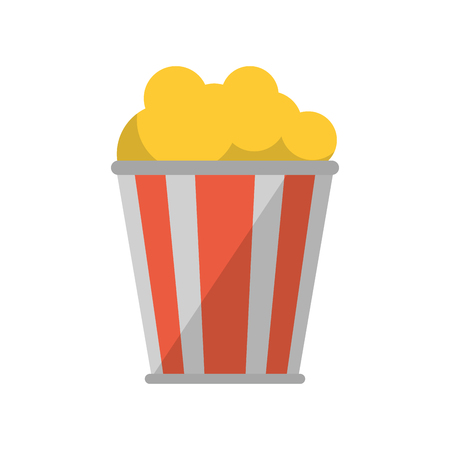 Cinema pop corn icon. Movie video media and entertainment theme. Isolated design. Vector illustrationのイラスト素材
