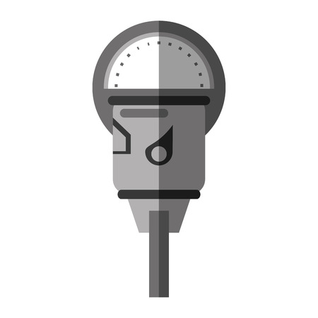 Parking meter icon. Park space road street rule and area theme. Isolated design. Vector illustrationのイラスト素材