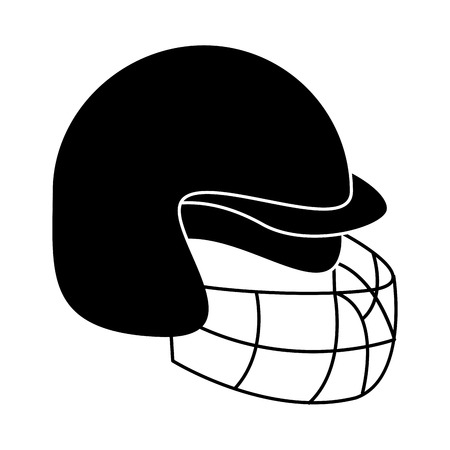 Helmet icon. American football sport competition and game theme. Vector illustrationのイラスト素材