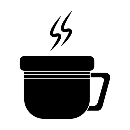 Coffee mug icon. Coffee shop drink breakfast and beverage theme. Isolated design. Vector illustrationのイラスト素材