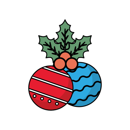 Sphere icon. Christmas season decoration and celebration theme. Isolated design. Vector illustrationのイラスト素材