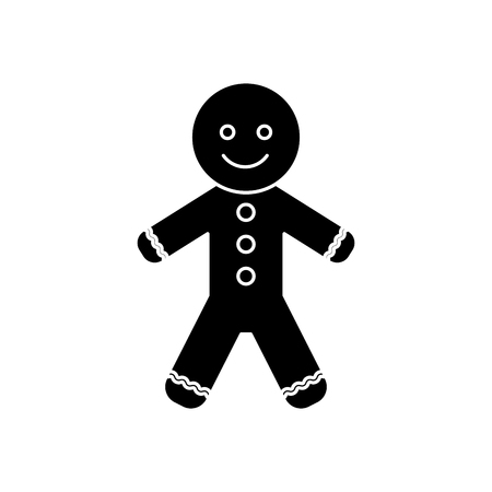 Coockie icon. Christmas season decoration and celebration theme. Isolated design. Vector illustrationのイラスト素材