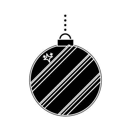 Sphere icon. Christmas season decoration and celebration theme. Isolated design. Vector illustrationのイラスト素材