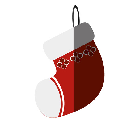 Boot icon. Christmas season decoration and celebration theme. Isolated design. Vector illustrationのイラスト素材